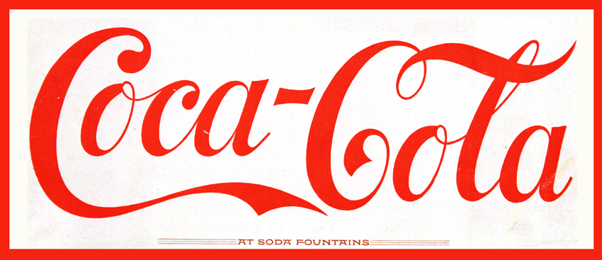 coca cola logo. The name “Coca-Cola” was a