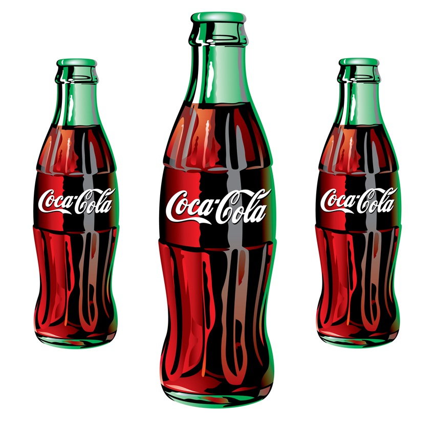 Free vector of the CocaCola Georgia Green Bottle 90 s version 