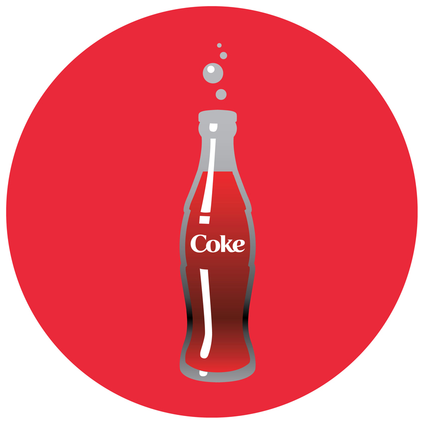 Coke Bottle Pop Art – Free Coca-Cola Vector Illustrations | Coca-Cola