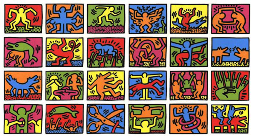 keith haring art depiction